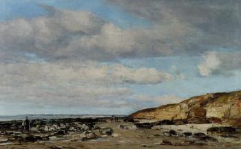 尤金 佈丹 Trouville, Greve at Rochers 尤金 佈丹 Trouville, Greve at Rochers